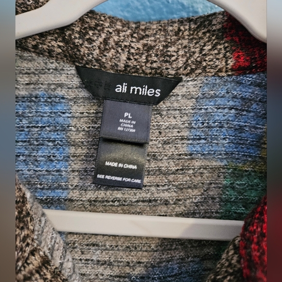 Ali Miles Colorful Patchwork Button-Up Jacket - Picture 2 of 6